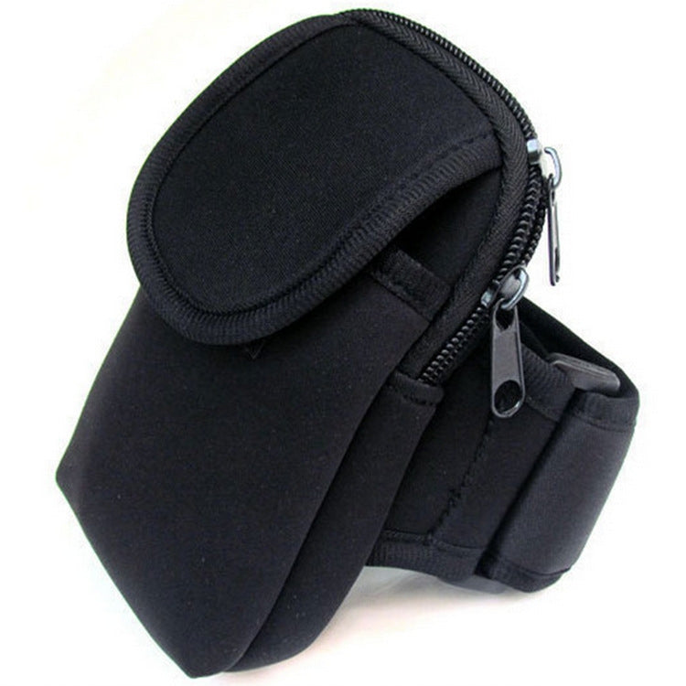 S210 Neoprene Arm Bag Outdoor Sports Mobile Phone Bag Coin Purse, 10x17cm (Red), 10x17cm (Green), 10x17cm (Navy Blue), 10x17cm (Black), 10x17cm (Orange)