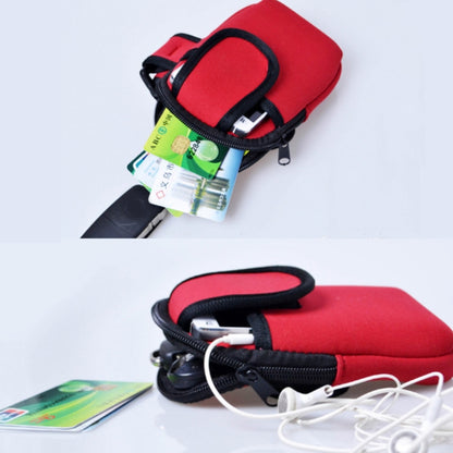 S210 Neoprene Arm Bag Outdoor Sports Mobile Phone Bag Coin Purse, 10x17cm (Red), 10x17cm (Green), 10x17cm (Navy Blue), 10x17cm (Black), 10x17cm (Orange)