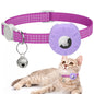 For AirTag Tracker Silicone Case Reflective Pet Cat Collar With Bell