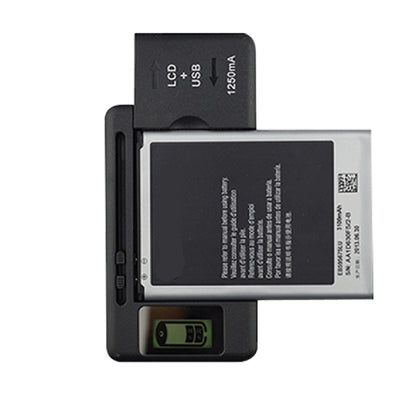 SS-5 Universal Cell Phone Battery Charger With USB Output & LCD Display, US Plug, 600A/1250mA