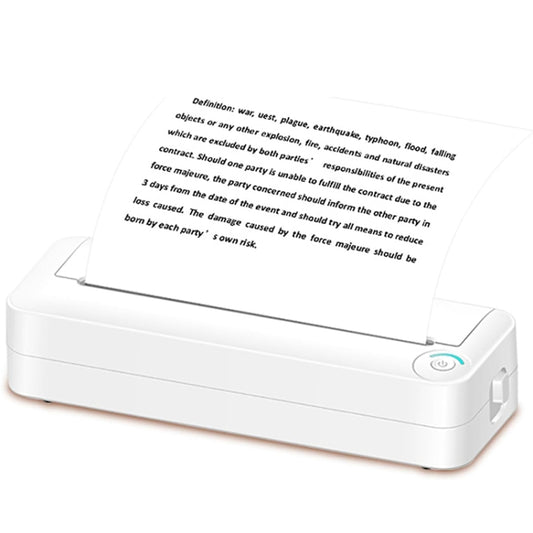 Bluetooth Connection Inkless A4 Printer Portable Mini Student Office Home Photo Printer