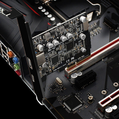 PCIE 3.0 To USB 3.2 Extension Card Type-C Port Front Type-E Expansion Riser Card, PH68