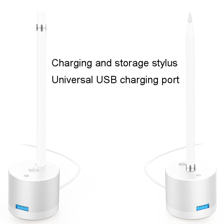 For Apple Pencil 1 USB Charging Adapter Metal Base With LED Indicator