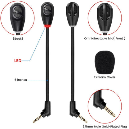 For Kingston / Flight S / Sky Arrow S Gaming Headset Noise Canceling Microphone Headset with Light Microphone