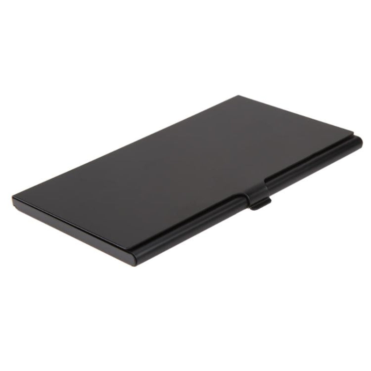 1SD+ 8TF  Aluminum Micro SD Cards Holder Pin Storage Box 9 solts for SD/ SIM/TF Memory Card, Black, Silver