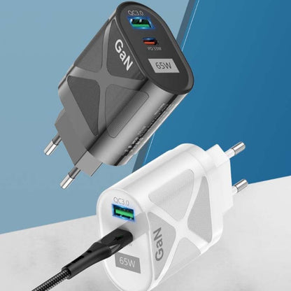 65W GAN PD + QC3.0 Fast Charger Phone Notebook Computer Universal Charging Head