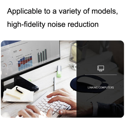 For Boss QC15 Headphone Audio Cable Braided Replacement Cable, ZS0017 Black