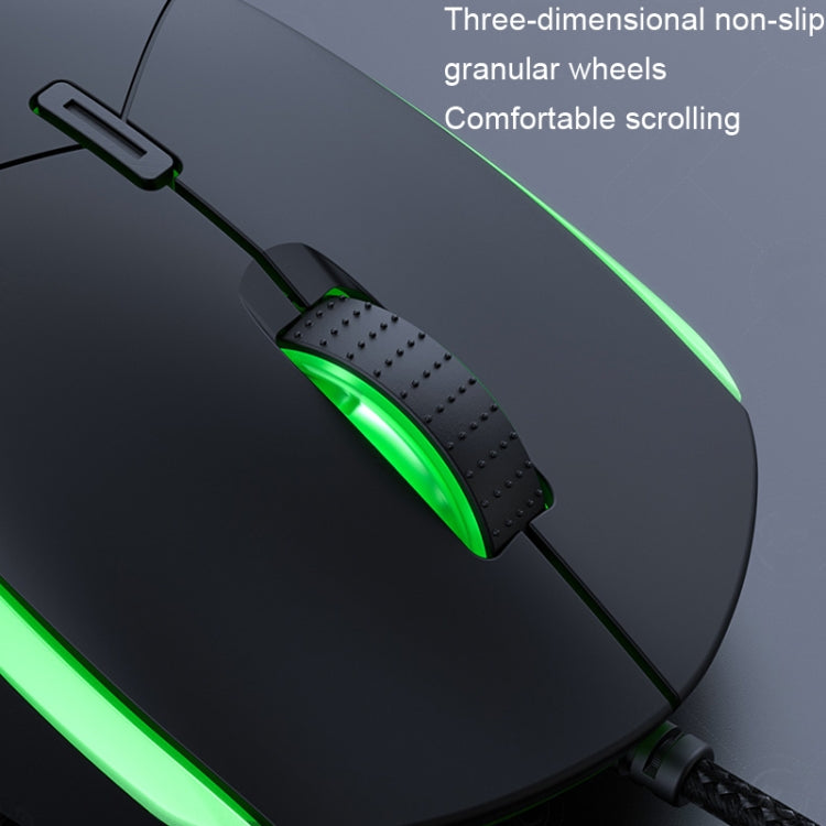 IMICE T30 Wired E-Sports Gaming Mouse LED Luminous Colorful Programmable 6D Mouse, T30