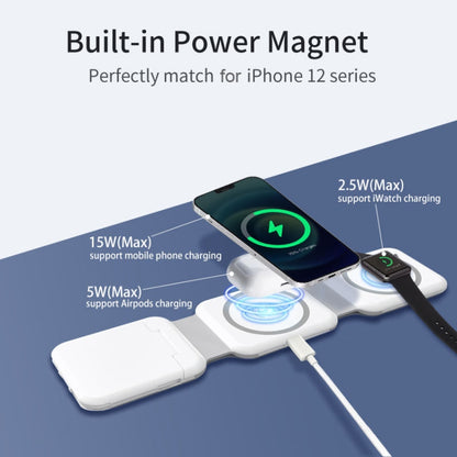 10-in-1 Magnetic Wireless Folding Charger With Data Cable Adapter Storage box