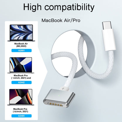 For Macbook Air/Pro Series Type-C To Magsafe 3 Braided Magnetic Cable