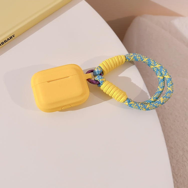 Contrast Color Silicone Earphone Cover With Hand Strap