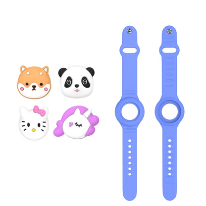 For AirTag Watch Strap Cartoon Cute Anti-lost Device Silicone Protective Cover