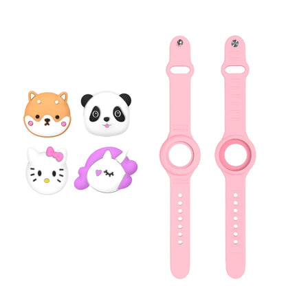 For AirTag Watch Strap Cartoon Cute Anti-lost Device Silicone Protective Cover