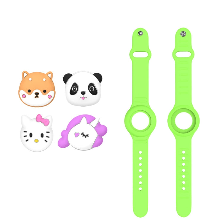 For AirTag Watch Strap Cartoon Cute Anti-lost Device Silicone Protective Cover