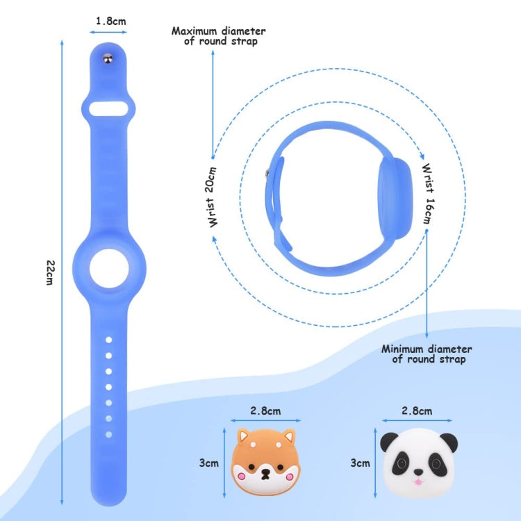 For AirTag Watch Strap Cartoon Cute Anti-lost Device Silicone Protective Cover