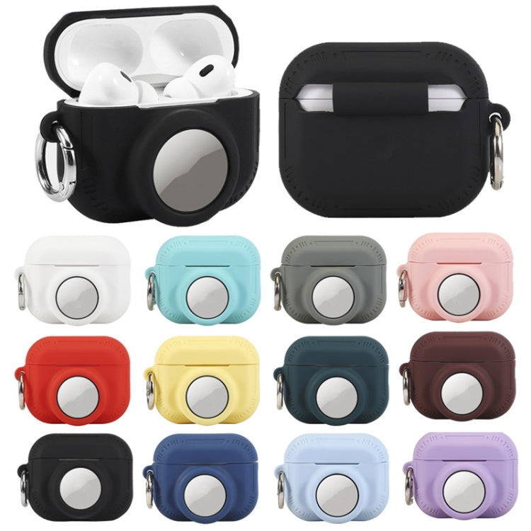 For AirPods Pro 2 / Airtag 2 In 1 All-inclusive Silicone Anti-drop Protection Case