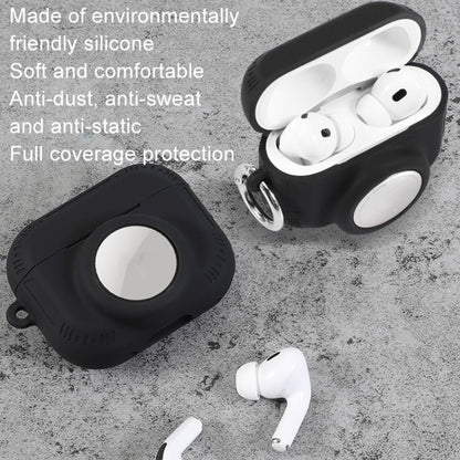 For AirPods Pro 2 / Airtag 2 In 1 All-inclusive Silicone Anti-drop Protection Case