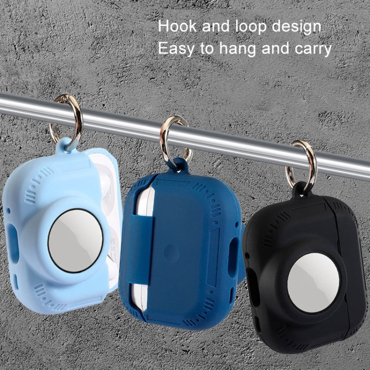 For AirPods Pro 2 / Airtag 2 In 1 All-inclusive Silicone Anti-drop Protection Case