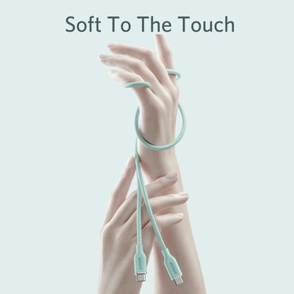 ANKER A8552 Powerline III 0.9m Skin Friendly Dual Type-C Data Cable PD100W Fast Charging Cable