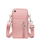 Crossbody Mobile Phone Bag Vertical Wallet Wrist Pouch With Arm Band for Women, Front Hole Black, Front Hole Pink, Front Hole Rose Red, Front Hole Black Balloon, Front Hole Purple Balloon, Front Hole Blue Balloon