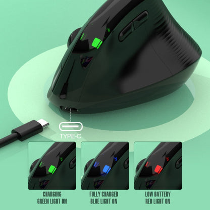 XUNSVFOX H5 Upright Vertical Dual Mode Mouse Rechargeable Wireless Business Office Mouse