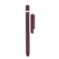 For Apple Pencil 1 AhaStyle PT141 Triple Defense Pen Clip Silicone Protective Case, Black, Wine Red, Midnight Blue