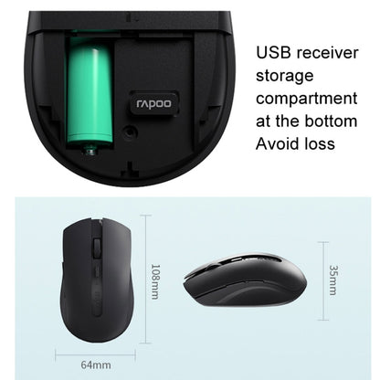 Rapoo M350G Bluetooth/2.4G Wireless Mouse Office Desktop Laptop Mute Mouse