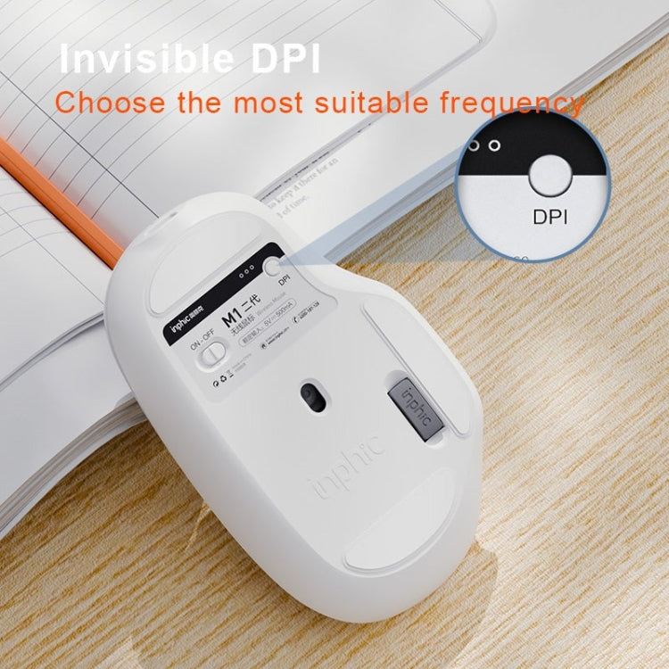 Inphic M1 2nd Generation Wireless Mice Rechargeable Mute Business Office Home Laptop Mouse