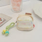 Sozakka Wireless Bluetooth Earphone Protective Case Cute Portable Storage Soft Cloth Case