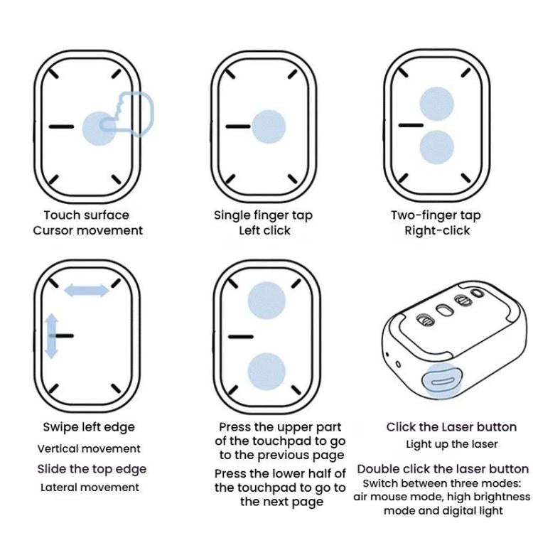 Cheerdots 2 Smart Magnetic Split Air Mouse Wireless Charging Bluetooth Dual Mode Mouse