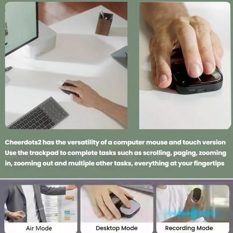 Cheerdots 2 Smart Magnetic Split Air Mouse Wireless Charging Bluetooth Dual Mode Mouse