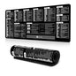 Keyboard Shortcut Desk Mat Mouse Pad Non-Slip Office Desk Pad With Computer Commands