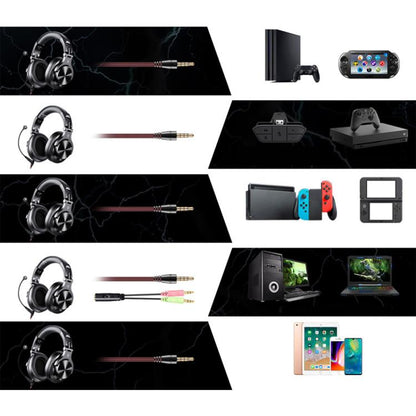OneOdio A71M Headset Wired DJ Disc Monitor Headphones With Mic Computer Headphone