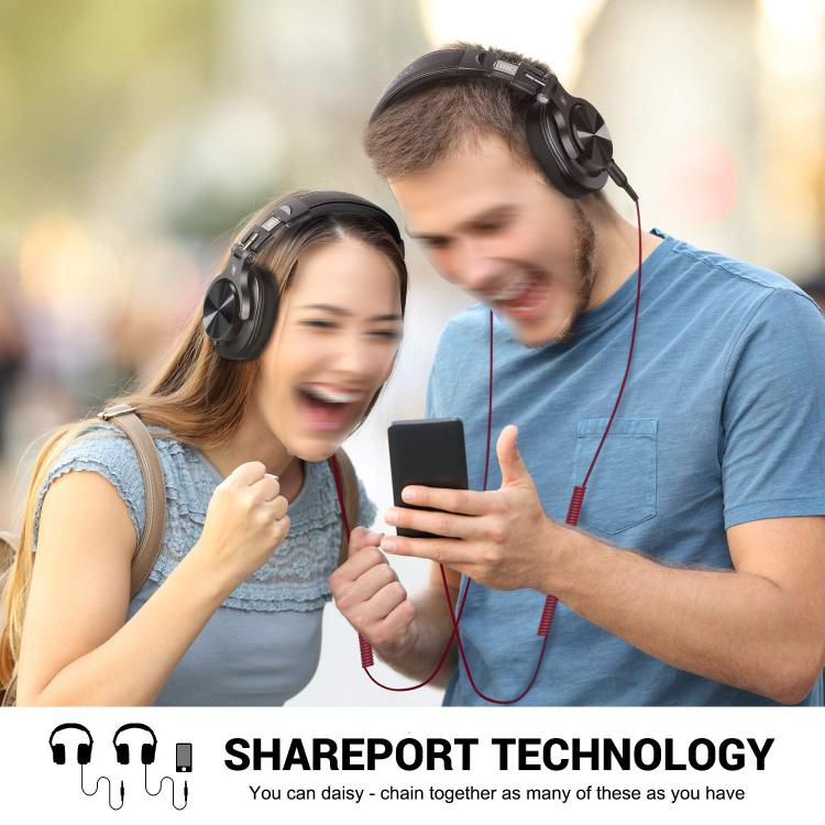 OneOdio A71M Headset Wired DJ Disc Monitor Headphones With Mic Computer Headphone