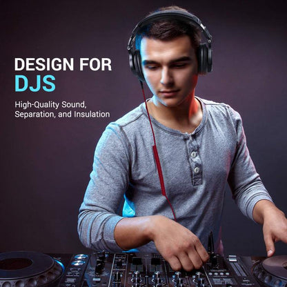 OneOdio A71M Headset Wired DJ Disc Monitor Headphones With Mic Computer Headphone