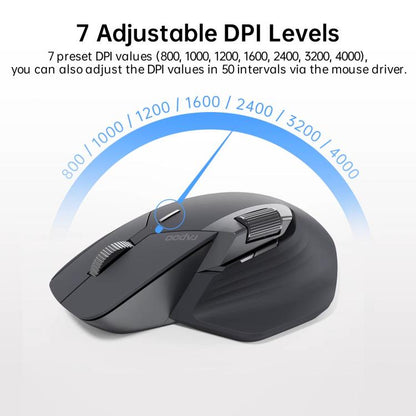 Rapoo Wireless Triple Mode Mice Ergonomic Desktop Laptop Business Office Mouse