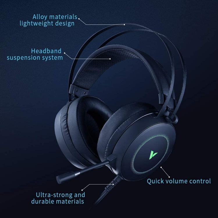 Rapoo VH160 Gaming Headset RGB PC Virtual 7.1 Channel Noise Reduction Headset With MIC