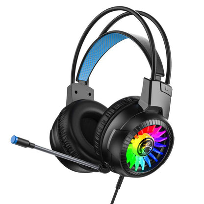 Glowing Headphones Computer Esports Wired Gaming Headset With Microphone