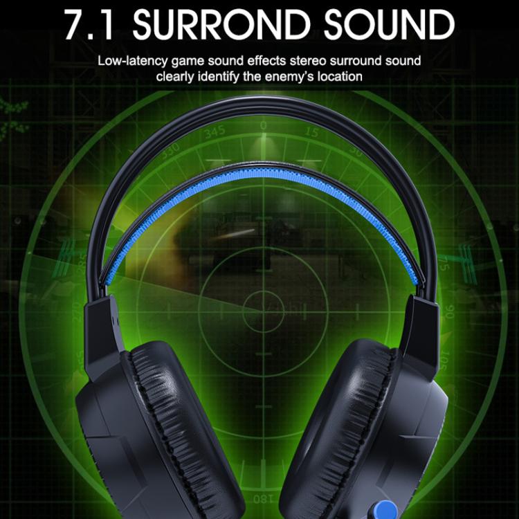 Glowing Headphones Computer Esports Wired Gaming Headset With Microphone