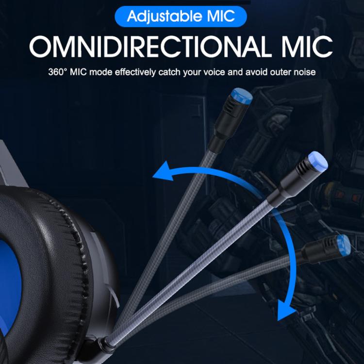 Glowing Headphones Computer Esports Wired Gaming Headset With Microphone