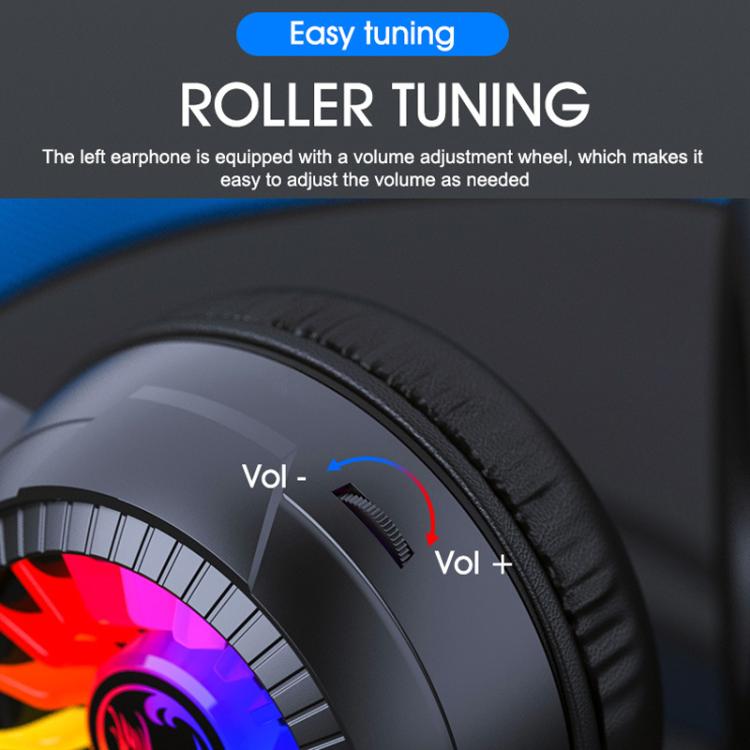 Glowing Headphones Computer Esports Wired Gaming Headset With Microphone