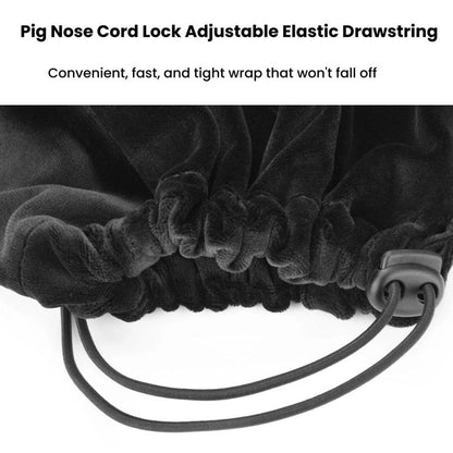 Universal Headphone Storage Case Dustproof Drawstring Bag With Ultra-Soft Short Plush