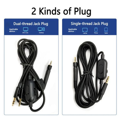 2m Tuning Edition Headphone Cable For Sennheiser GAME ONE / GAME ZERO / PC 373D / GSP350 / GSP500 / GSP600