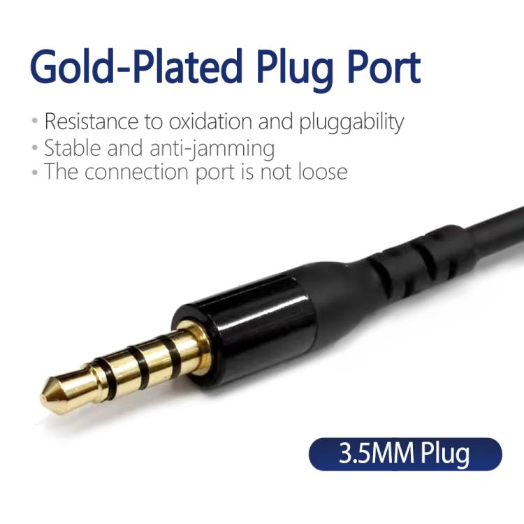 1.5m Mini Pin USB TPE Earphone Cable For SteelSeries Arctis Prime / 3 / 5 / 7 / Pro