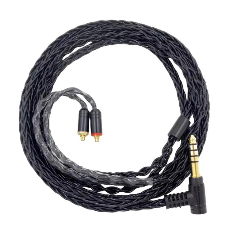 1.2m 8 Core Single Crystal Copper Silver Plated MMCX Headphone Upgrade Cable, For Shure SE215 / SE535 / SE846 / UE900
