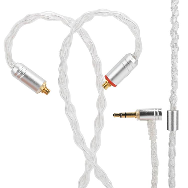 1.2m 8 Core Single Crystal Copper Silver Plated MMCX Headphone Upgrade Cable, For Shure SE215 / SE535 / SE846 / UE900
