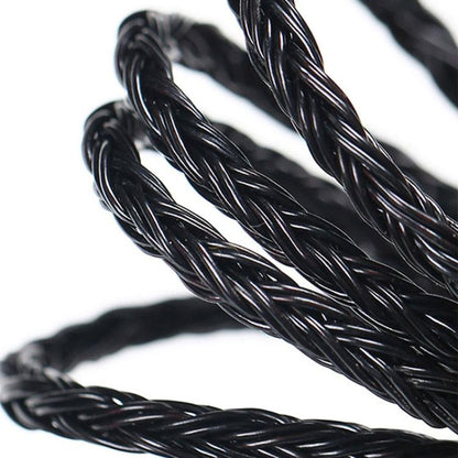 1.2m 8 Core Single Crystal Copper Silver Plated MMCX Headphone Upgrade Cable, For Shure SE215 / SE535 / SE846 / UE900