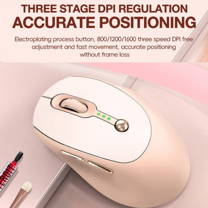 2400 DPI Wireless Mouse USB-C Rechargeable, Milk Tea Color Elegant Design with Battery Indicator, T-WOLF Q7 Single-Mode 2.4G, T-WOLF Q7 Dual-Mode 2.4G+Bluetooth