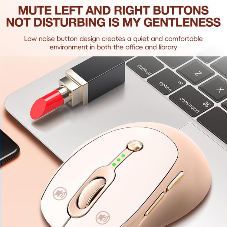 2400 DPI Wireless Mouse USB-C Rechargeable, Milk Tea Color Elegant Design with Battery Indicator, T-WOLF Q7 Single-Mode 2.4G, T-WOLF Q7 Dual-Mode 2.4G+Bluetooth