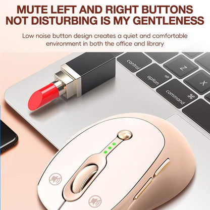 2400 DPI Wireless Mouse USB-C Rechargeable, Milk Tea Color Elegant Design with Battery Indicator, T-WOLF Q7 Single-Mode 2.4G, T-WOLF Q7 Dual-Mode 2.4G+Bluetooth